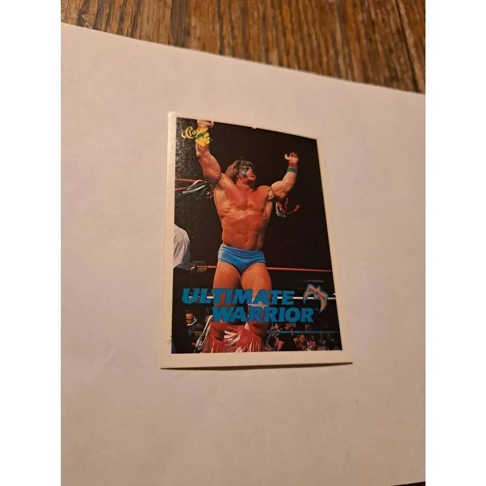Vintage 1990 WWF Trading Card #106 Ultimate Warrior Classic Games Titan Sports
